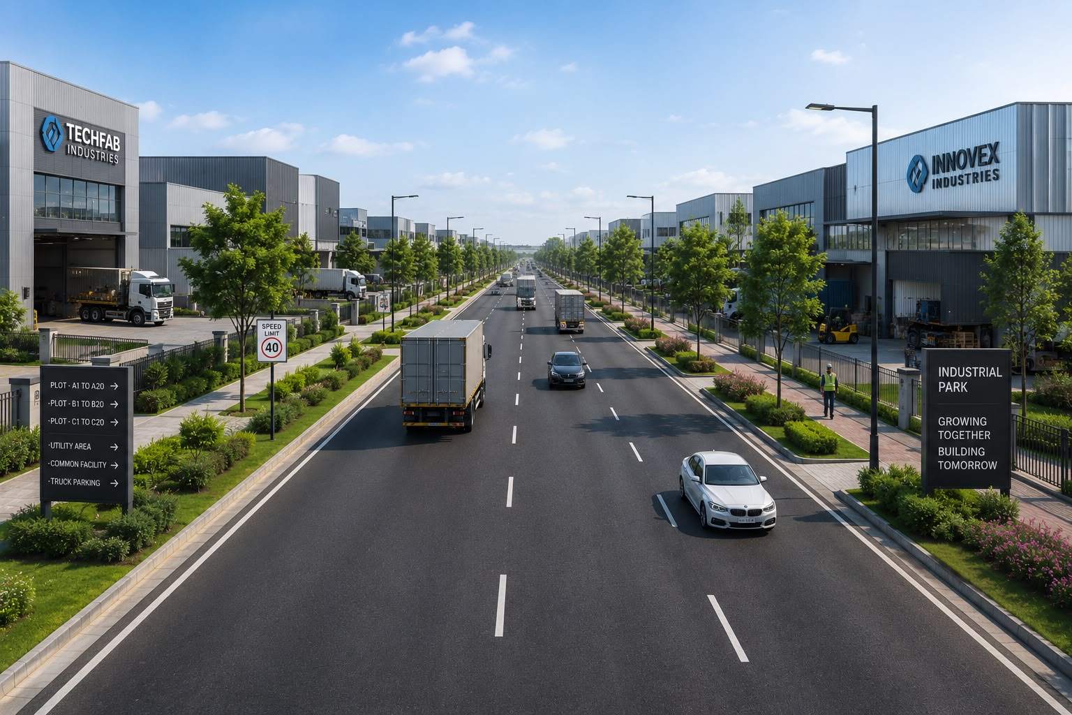 Universal City green industrial plots